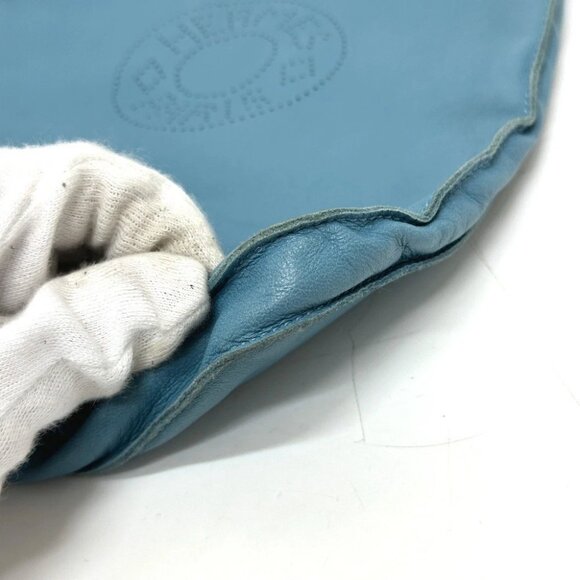 HERMES Crude cell Crossbody Bag Logo Punching Pochette Shoulder Bag - Picture 7 of 10